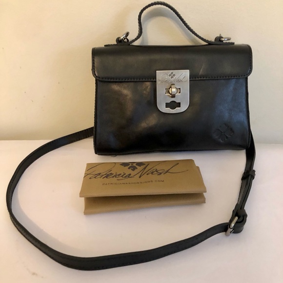 PATRICIA NASH Black Leather Carisbrooke Crossbody Bag NWD - Picture 4 of 8